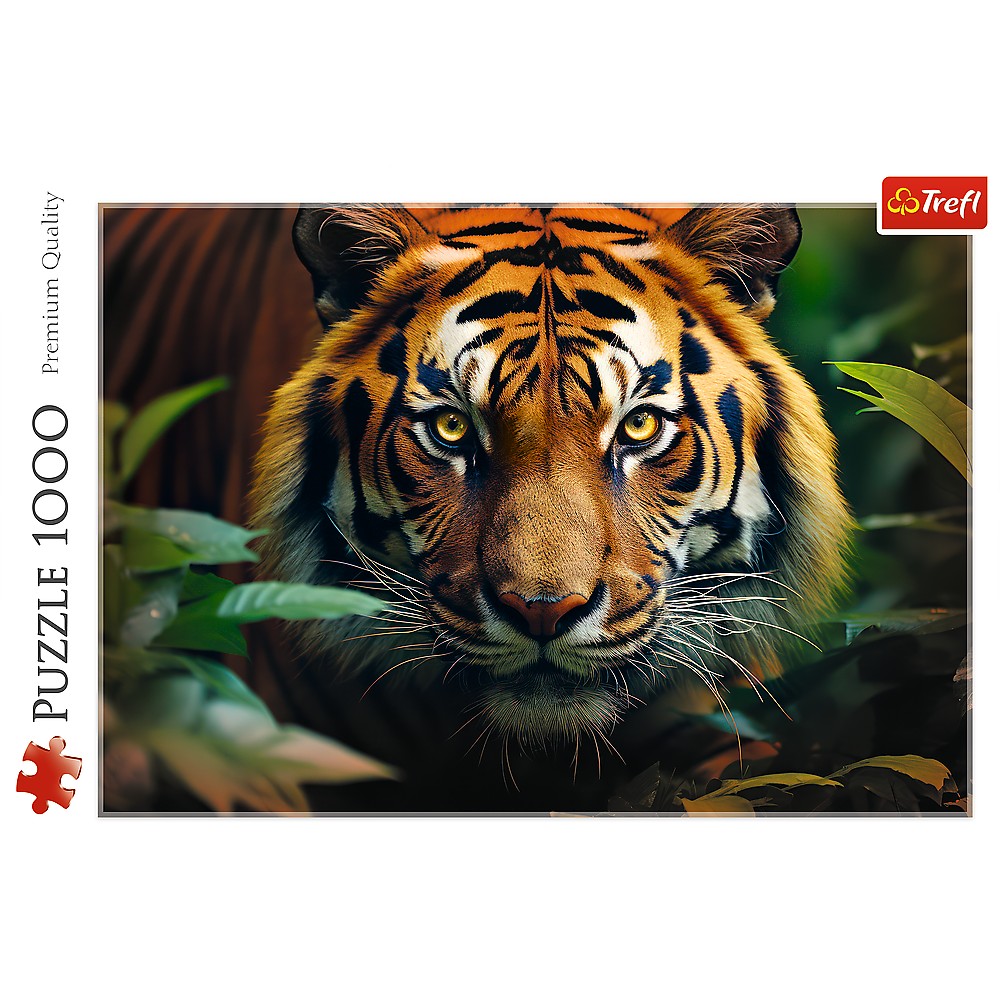 Puzzle Premium Quality 1000 piese - Tigru salbatic | Trefl - 1