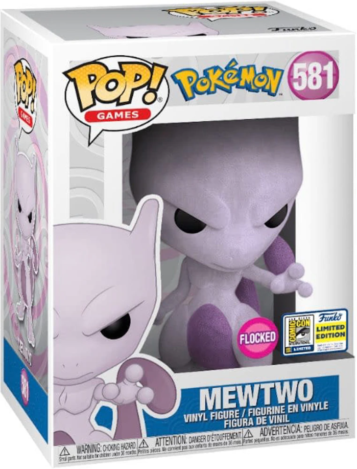 Figurina - Pop! Pokemon: Mewtwo (Flocked) | Funko