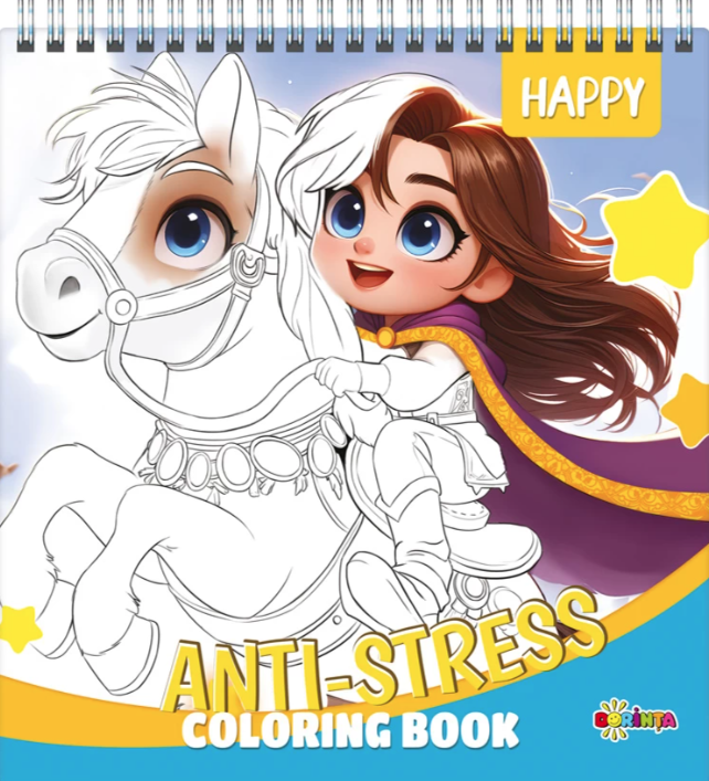 Anti-stress - Coloring book - Happy | - 1 | YEO