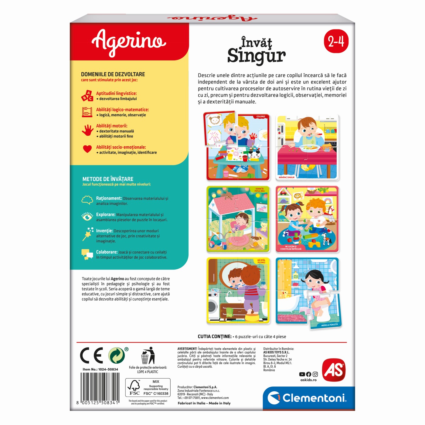 Joc educativ - Agerino - Invat singur | Clementoni - 5 | YEO