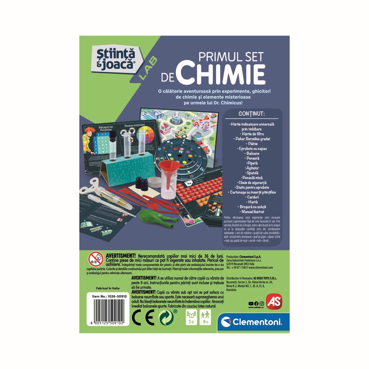 Set creativ - Primul set de chimie | Clementoni - 3 | YEO