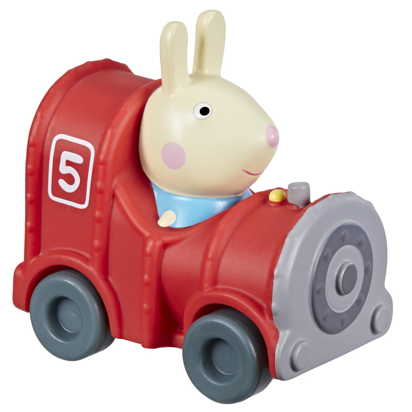 PEPPA PIG MASINUTA BUGGY LOCOMOTIVA SI FIGURINA IEPURASUL REBECCA  | Peppa Pig