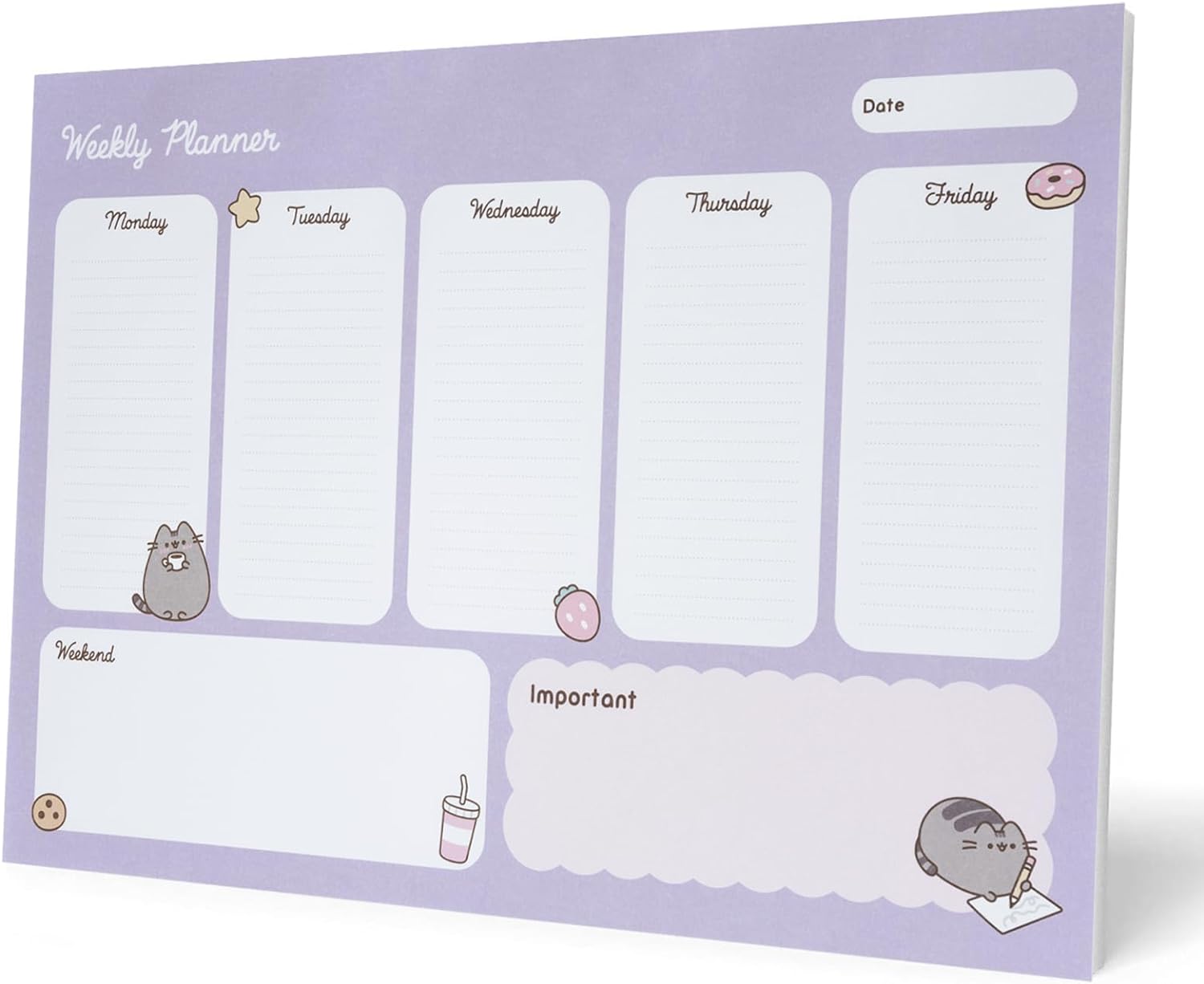 Planner saptamanal - Pusheen | Grupo Erik - 6 | YEO