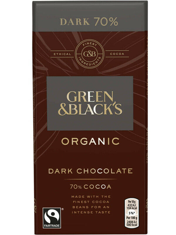 Ciocolata - 70% Cocoa Dark Chocolate, Organic | Green&Black\'s