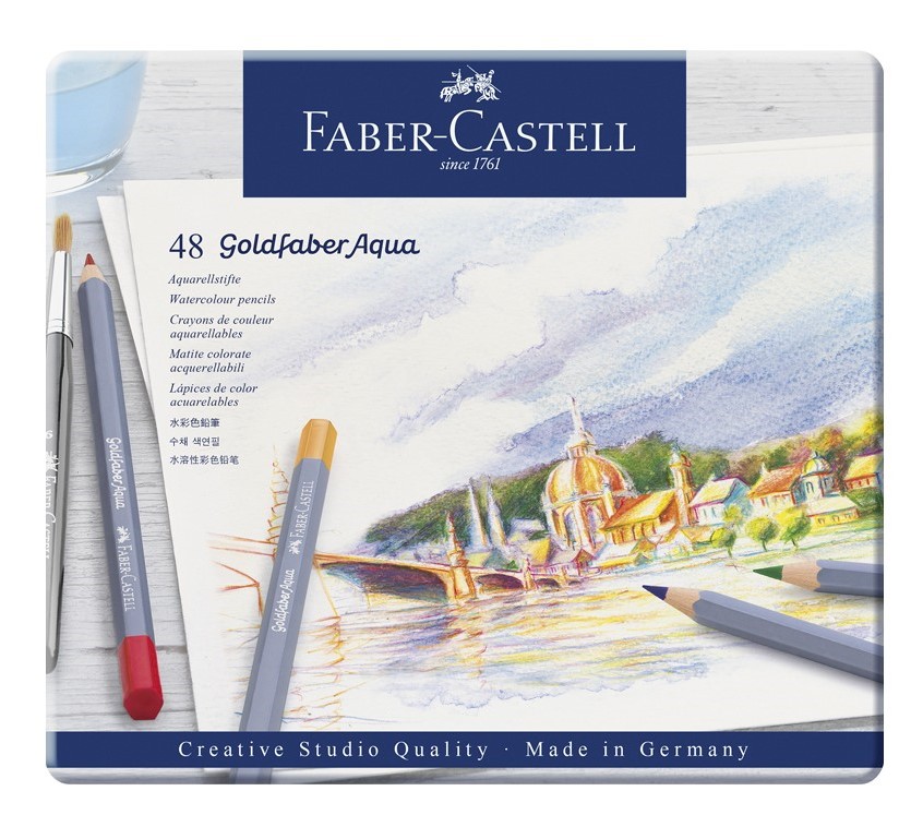 Set 48 creioane colorate - Goldfaber Aqua | Faber-Castell - 1 | YEO