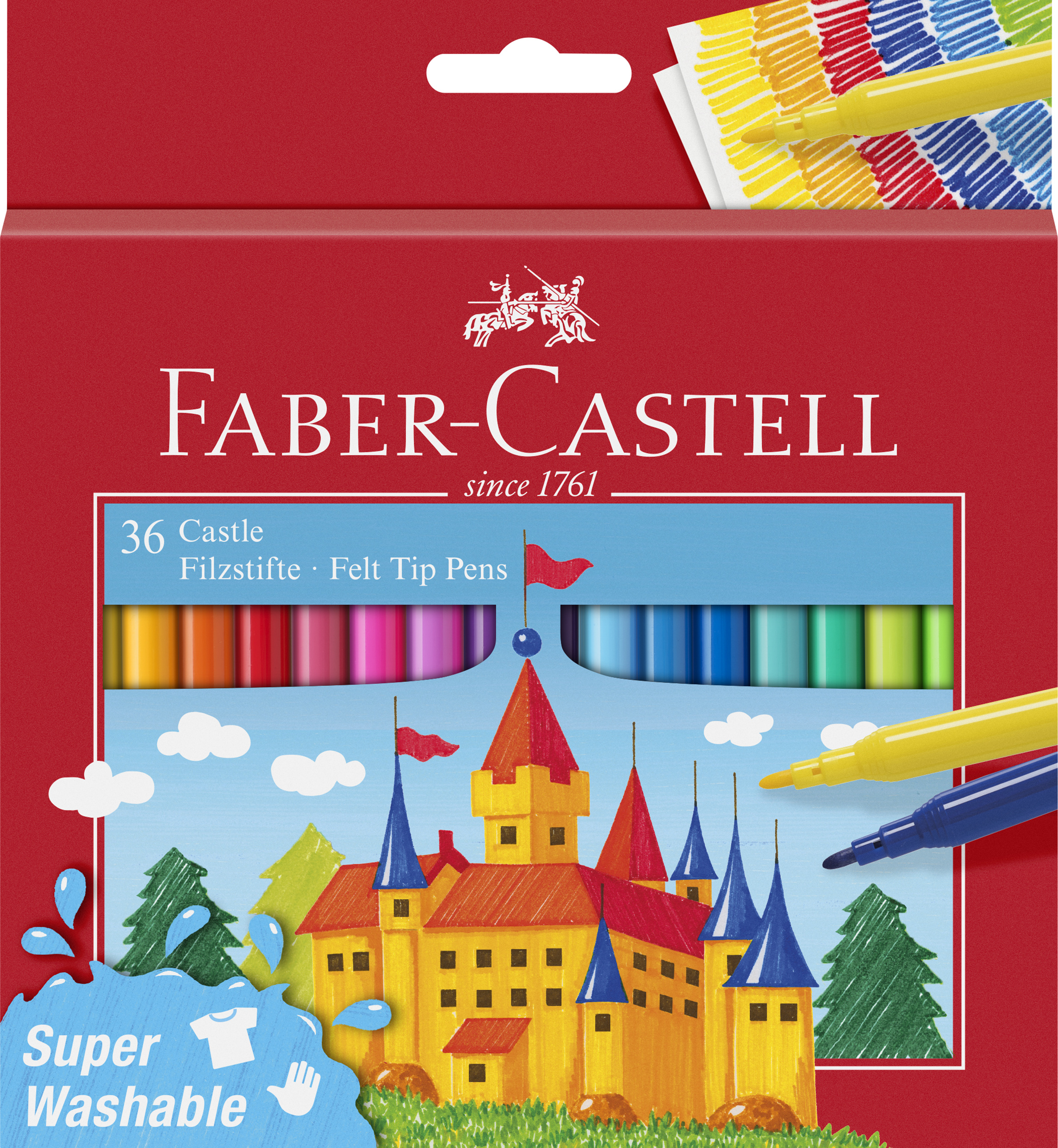 Set 36 carioci - Faber-Castell - Super Washable | Faber-Castell - 1 | YEO