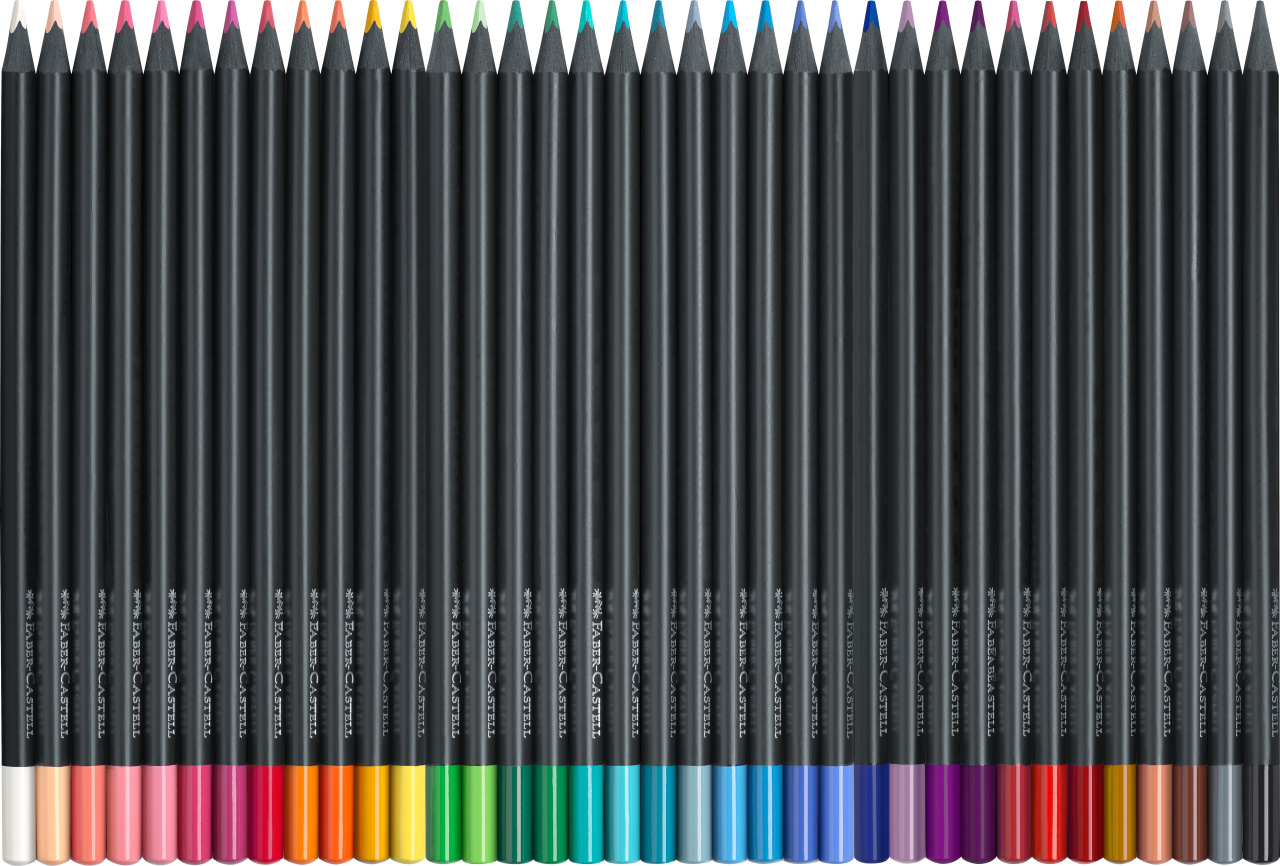 Set 36 creioane colorate - Faber-Castell - SuperSoft Lead - Black Edition | Faber-Castell - 1 | YEO