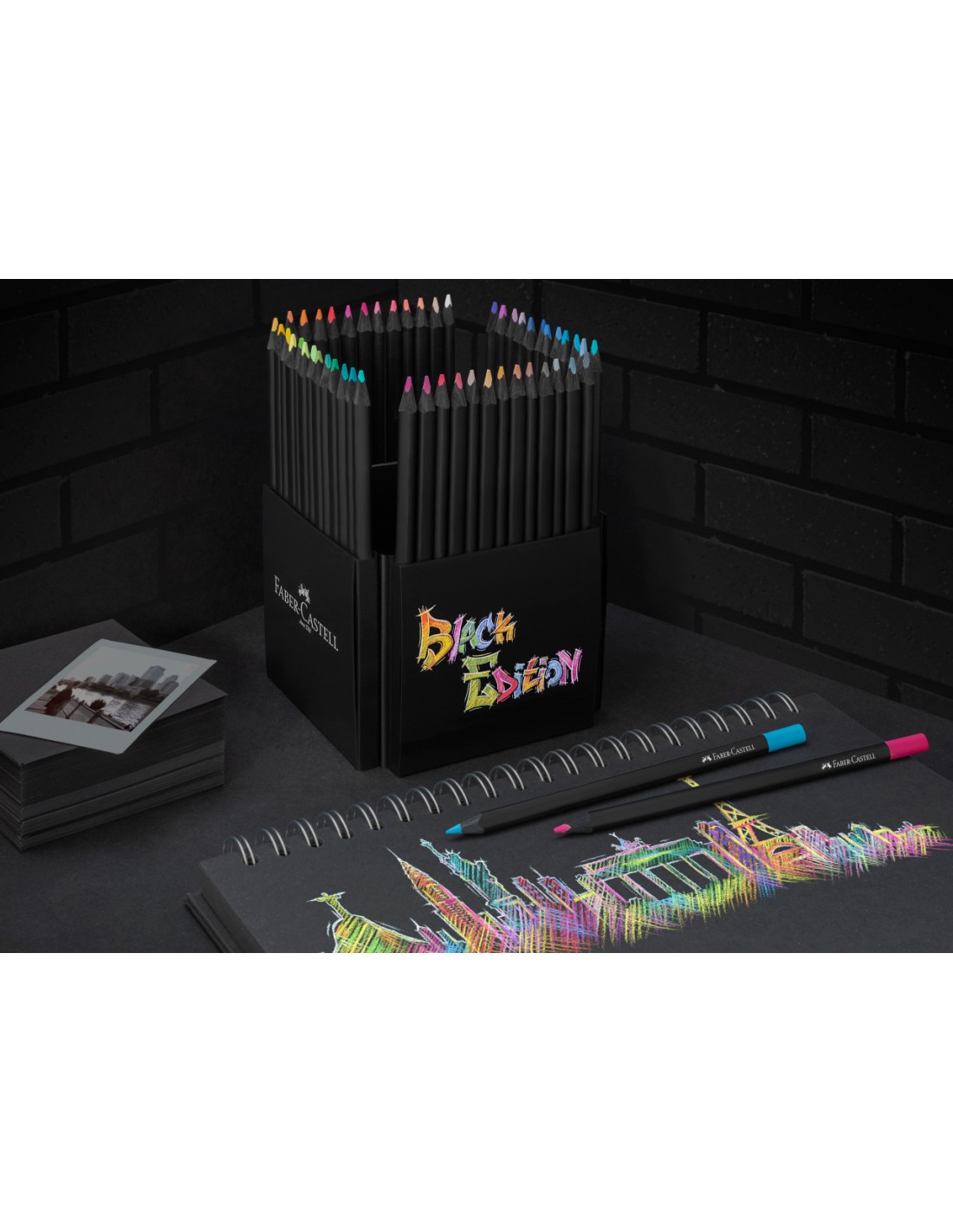 Set 50 creioane colorate - Black Edition | Faber-Castell - 3 | YEO