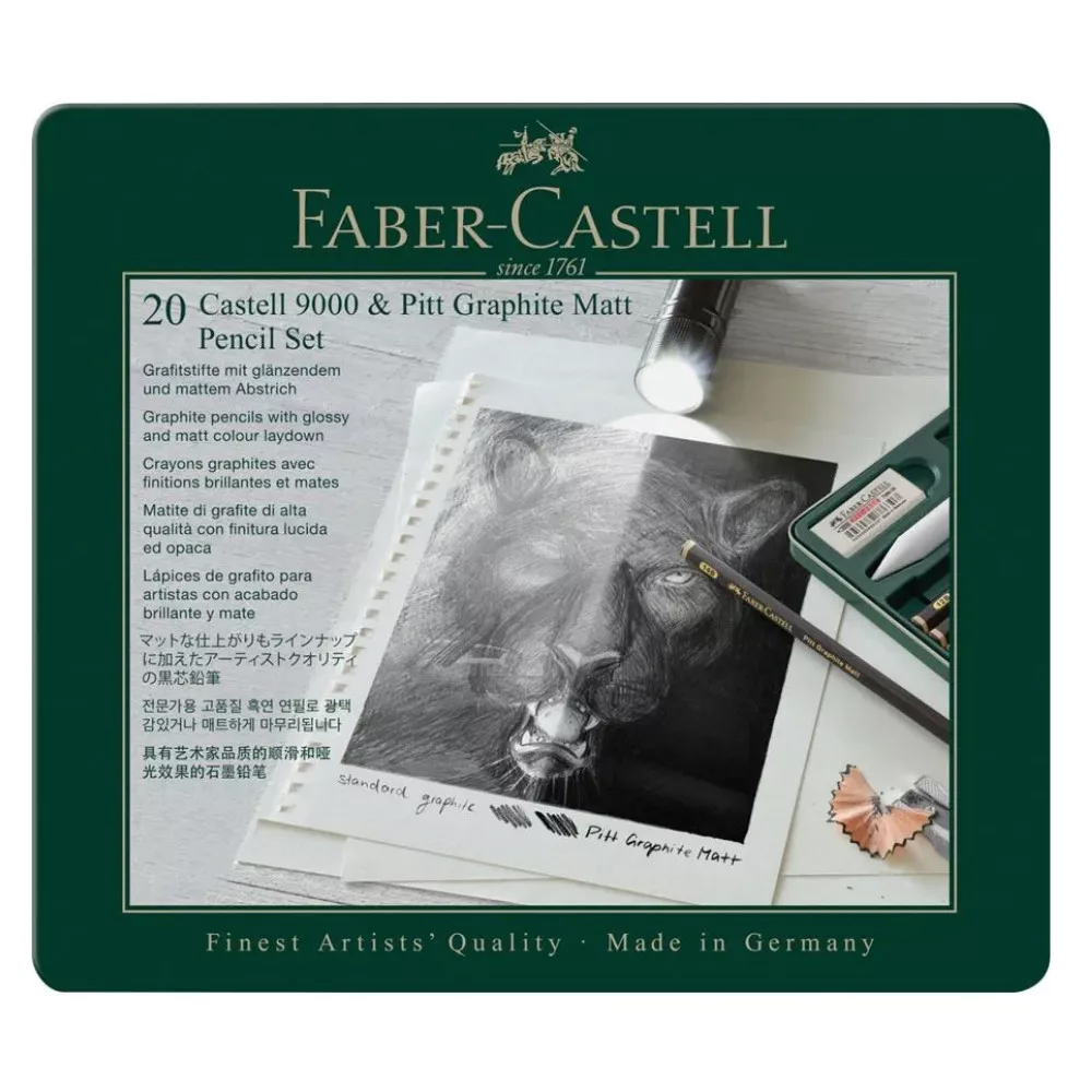 Set 20 creioane - Castell 9000 & Graphite Matt | Faber-Castell - 2 | YEO