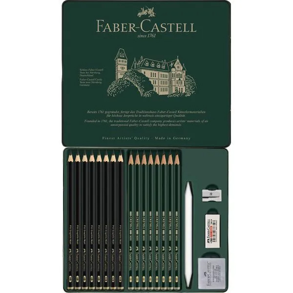 Set 20 creioane - Castell 9000 & Graphite Matt | Faber-Castell