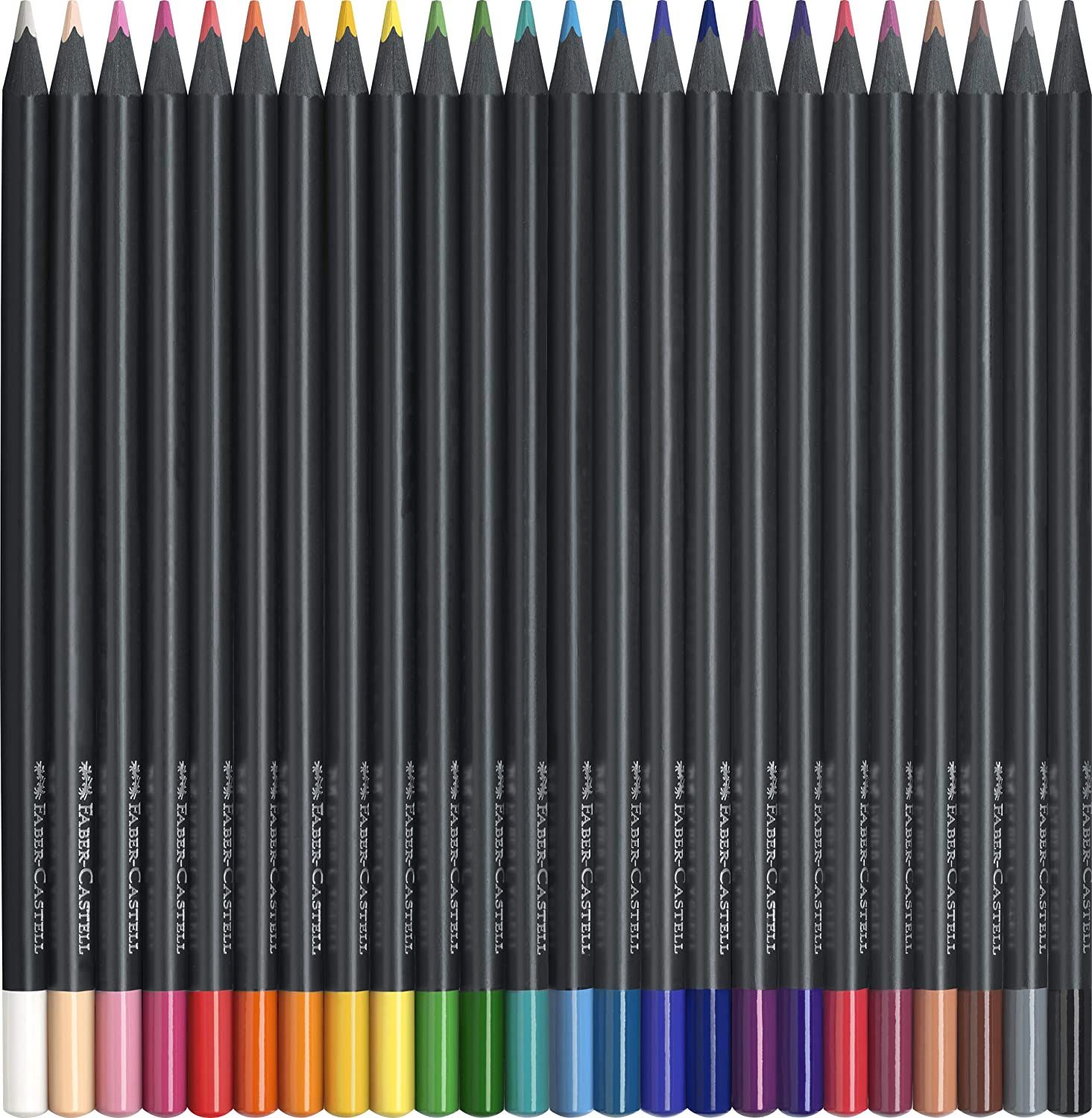 Set 24 creioane colorate - Black Edition | Faber-Castell