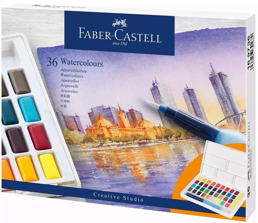 Set 36 culori acuarele - Creative Studio | Faber-Castell