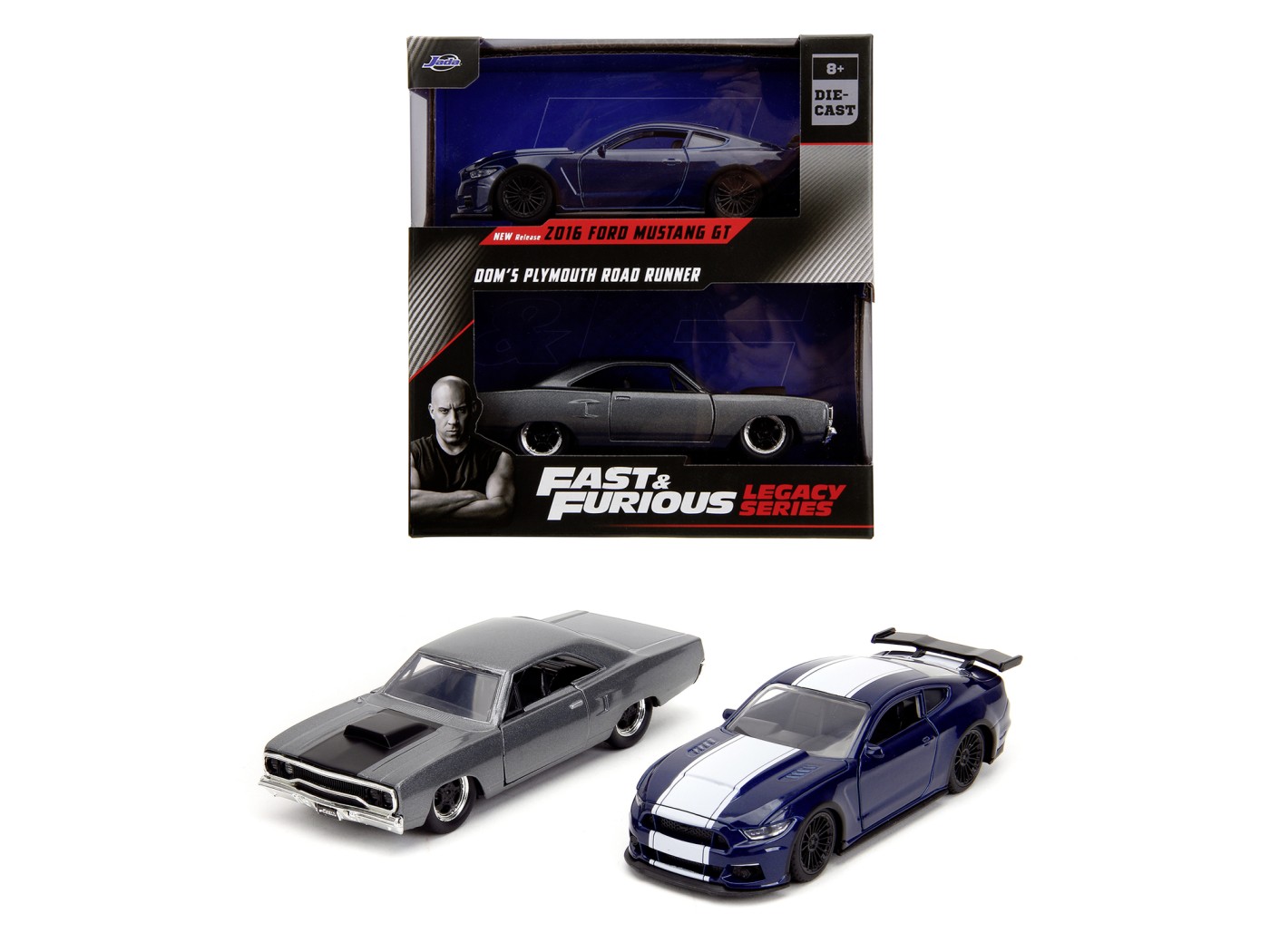 Set 2 masini - Fast & Furious - Ford Mustang | Jada Toys - 5