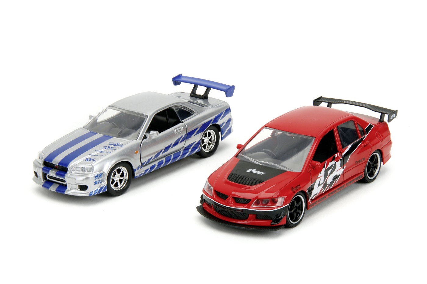 Set 2 masini - Fast & Furious - Mitubishi Lancer Evolution | Jada Toys
