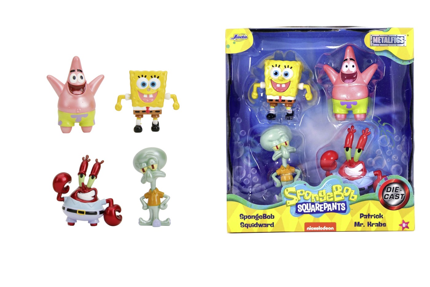 Set 4 figurine - Sponge Bob | Jada Toys