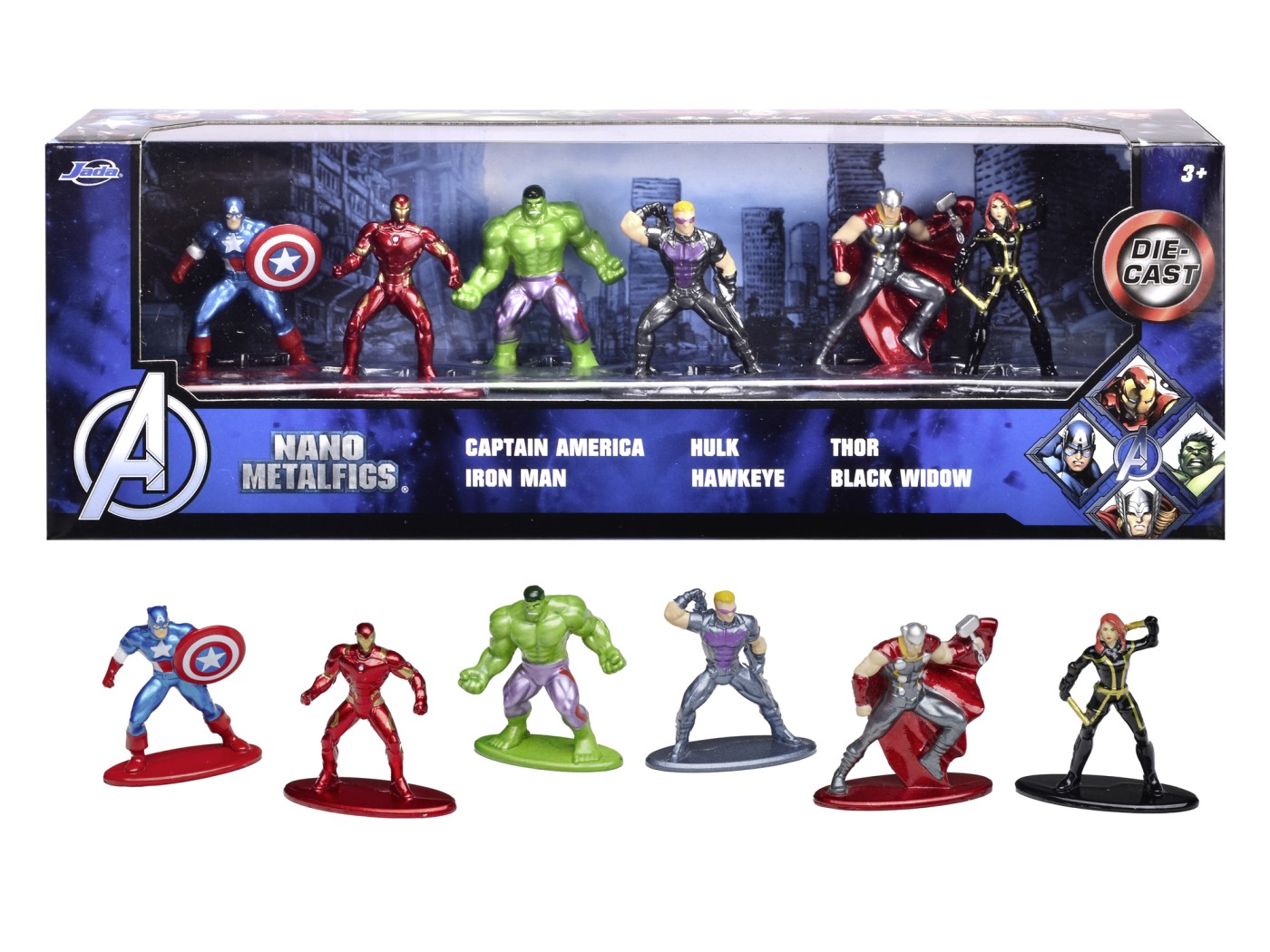 Diorama cu 6 figurine - Marvel - Avengers | Jada Toys