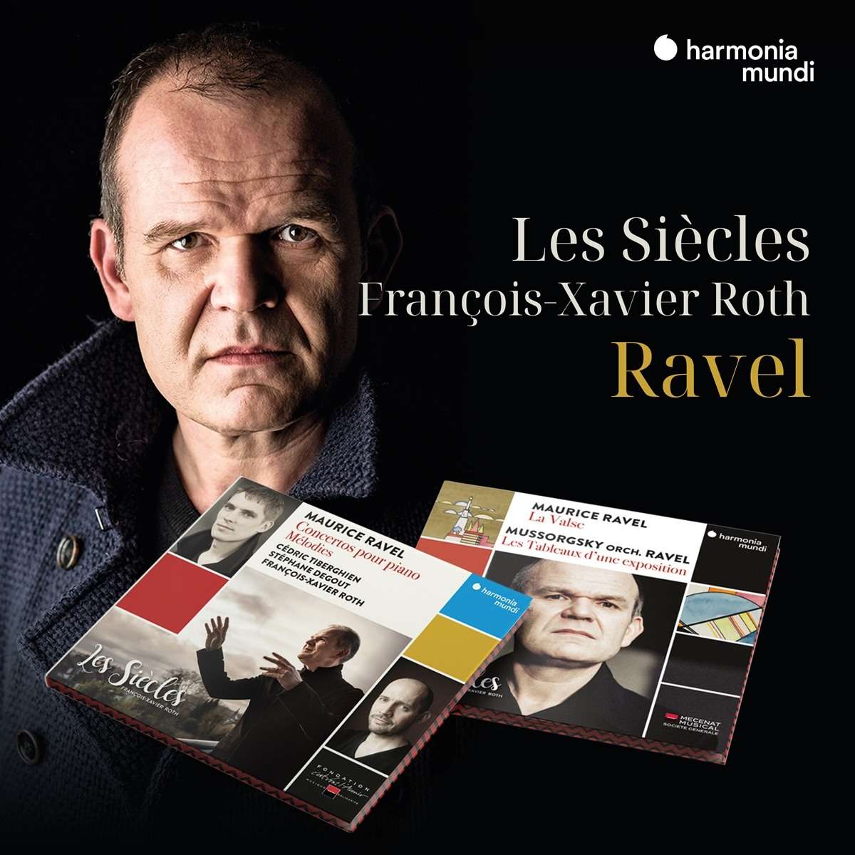 Ravel: Piano Concerto, La Valse, Melodies / Modest: Pictures Of An Exhibition | Cedric Tiberghien, Stephane Degout, Les Siecles, Francois-Xavier Roth - 1 | YEO