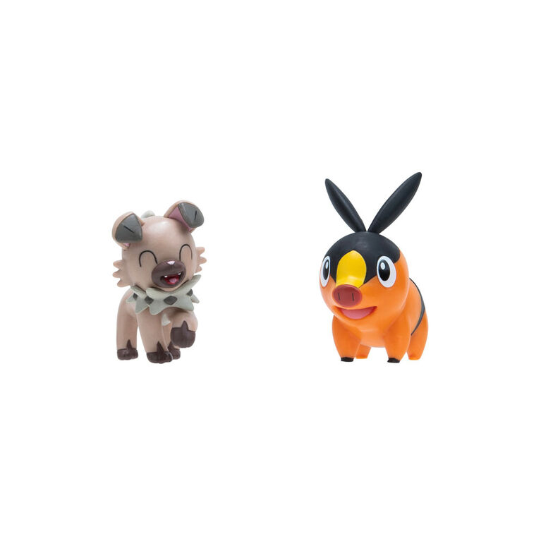 Set 2 figurine - Pokemon - Tepig + Rockruff | Jazwares