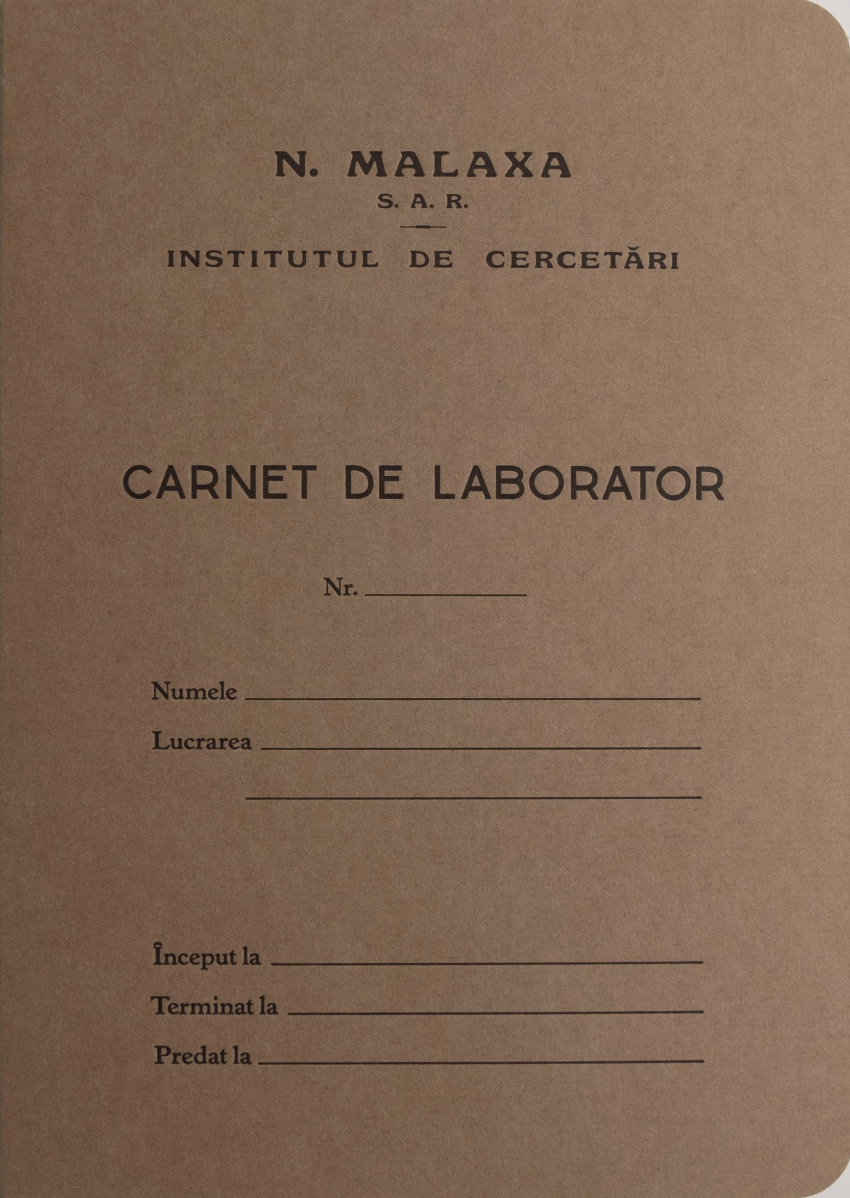 Carnet de laborator Malaxa | Fabrik - 2 | YEO