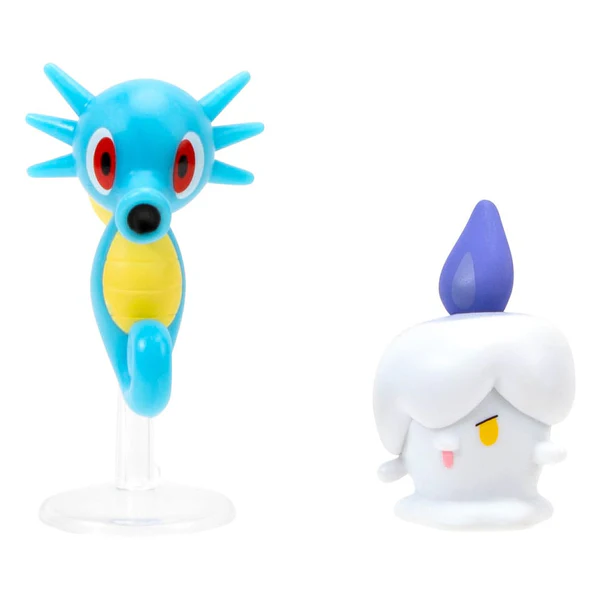 Set 2 figurine - Pokemon - Battle Figure Set - Litwick & Horsea | Jazwares - 1 | YEO