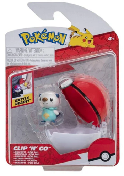 Set 2 figurine - Pokemon: Oshawott & Poke Ball | Jazwares