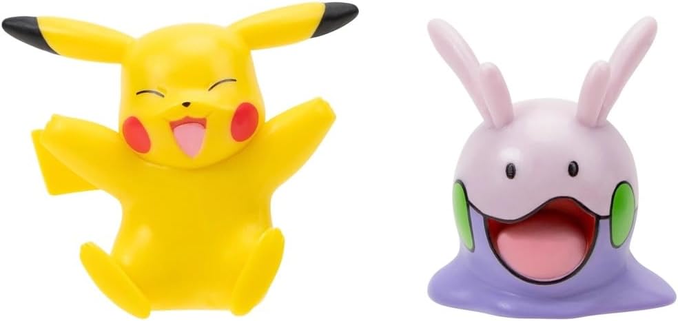 Set 2 figurine - Pokemon: Pikachu & Goomy | Jazwares