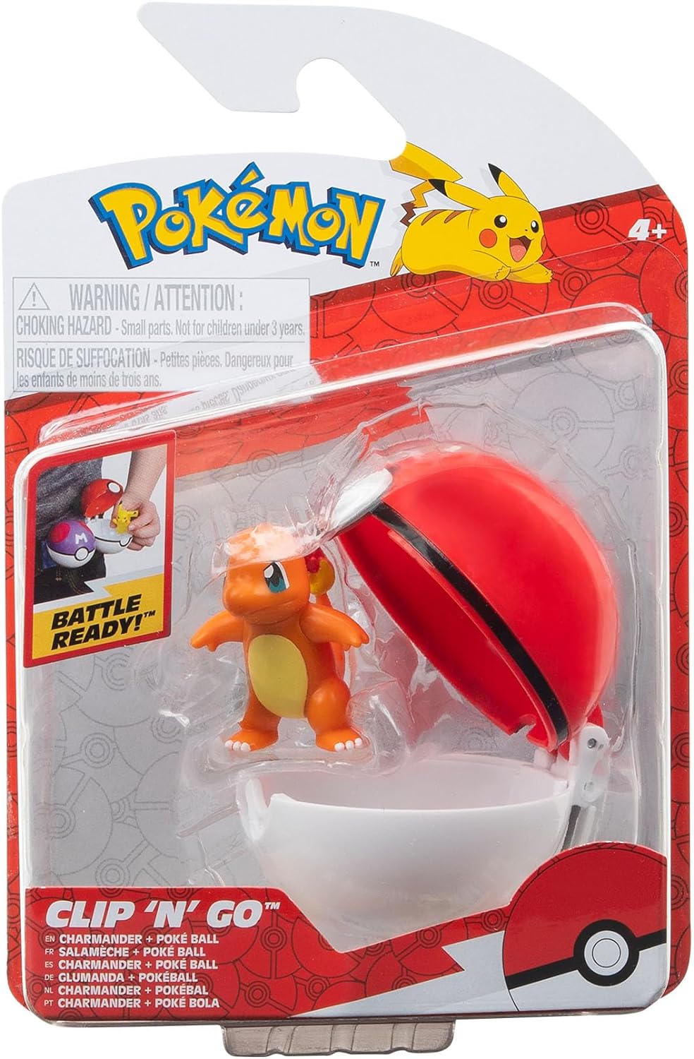 Set 2 figurine - Pokemon Clip 'n' Go: Charmander + Poke Ball