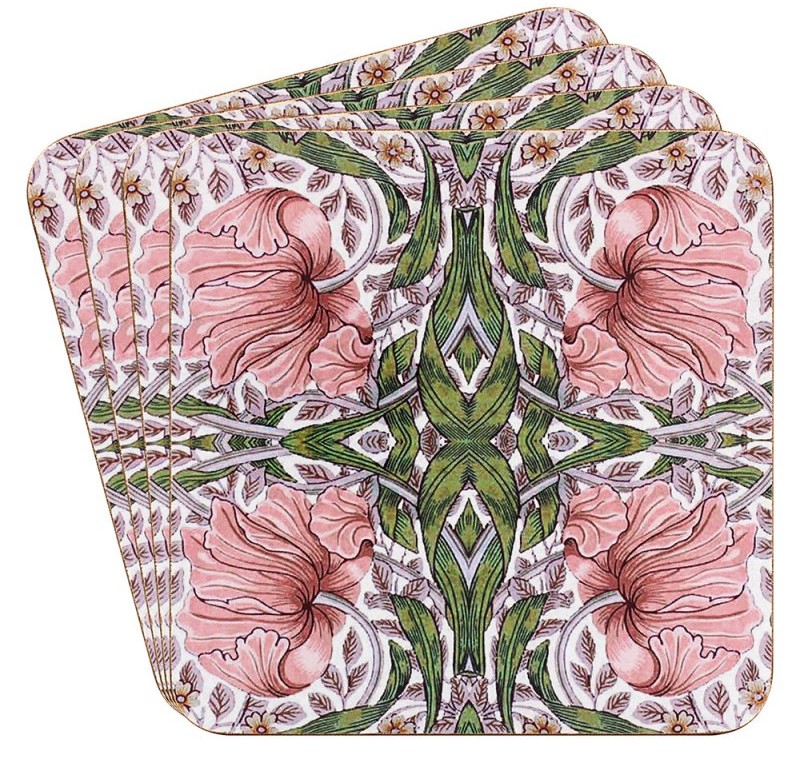 Set 4 suporturi pahare - William Morris - Pimpernel | Lesser & Pavey