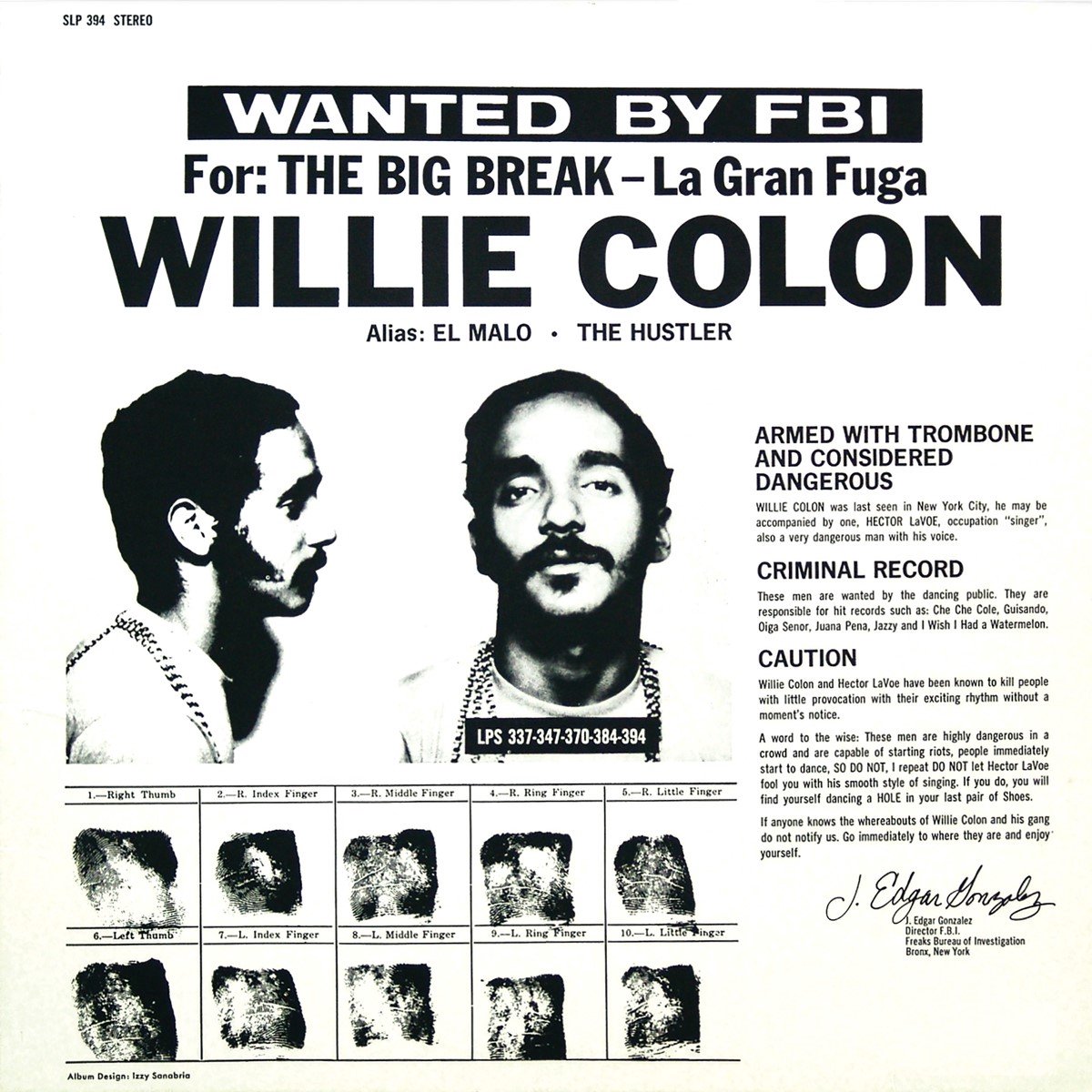 The Big Break. La Gran Fuga - Vinyl | Willie Colon