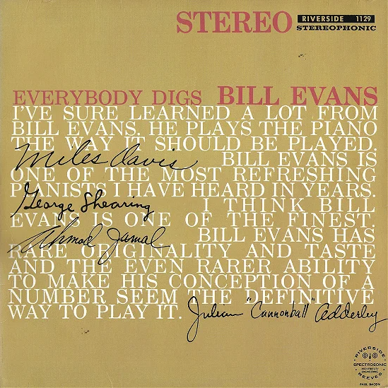 Everybody Digs Bill Evans - Vinyl | Bill Evans Trio