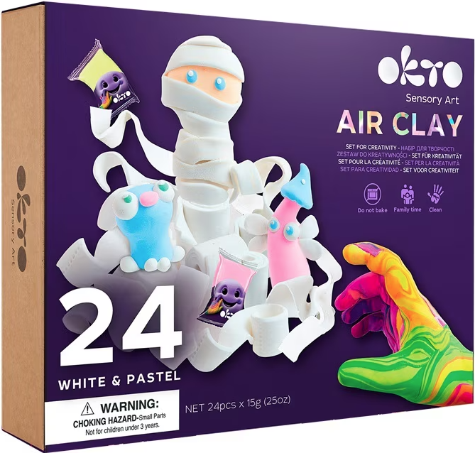 Set creatie - Air Clay, White | Okto Clay - 3 | YEO