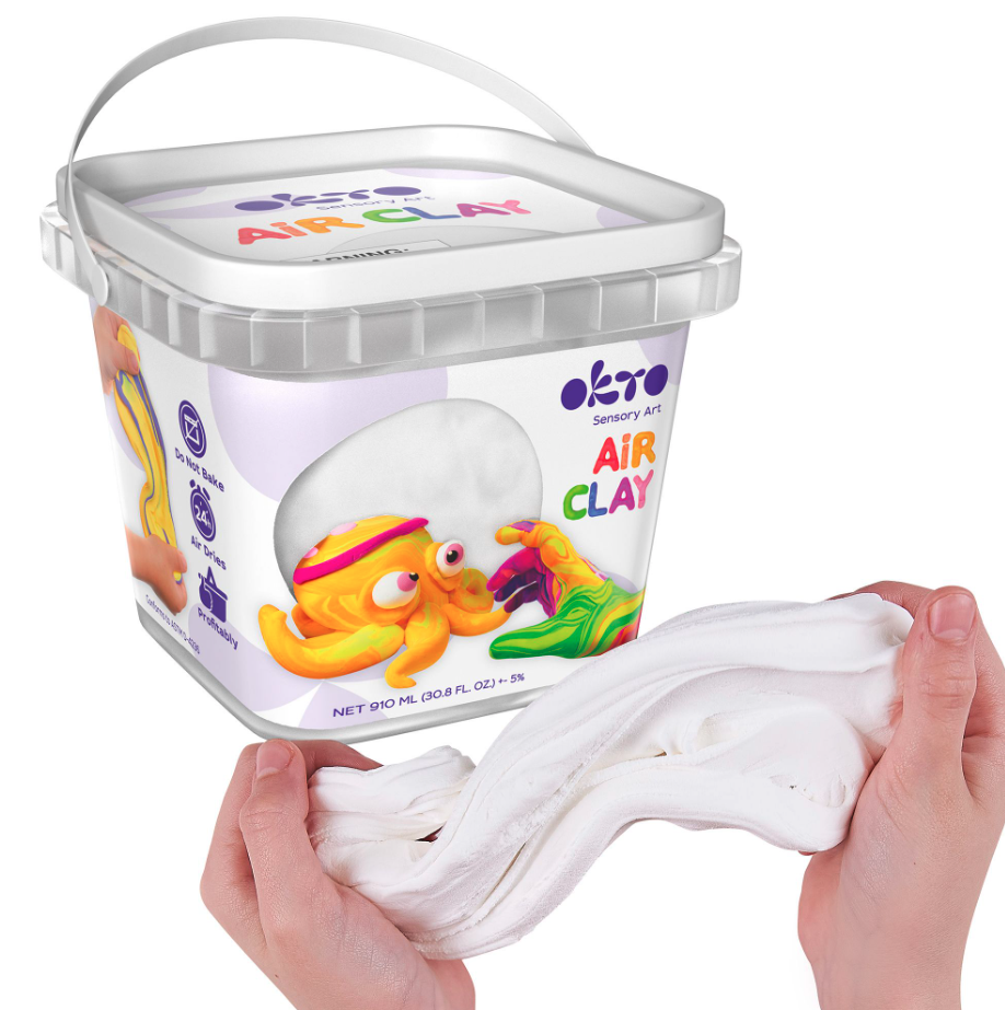 Set creatie - Air Clay, White | Okto Clay - 1 | YEO