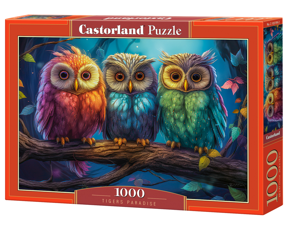 Puzzle 1000 piese - Three Little Owls | Castorland