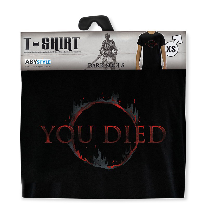 Tricou - Dark Souls - You Died - XS Black | AbyStyle - 1 | YEO