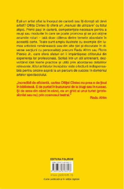 Kitul artistului incepator | Oltita Cintec