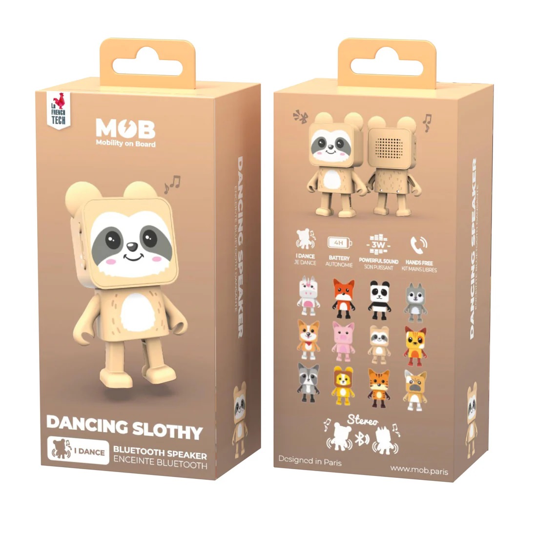 Mini boxa portabila - Dancing Animals - Slothy | MOB - 5 | YEO