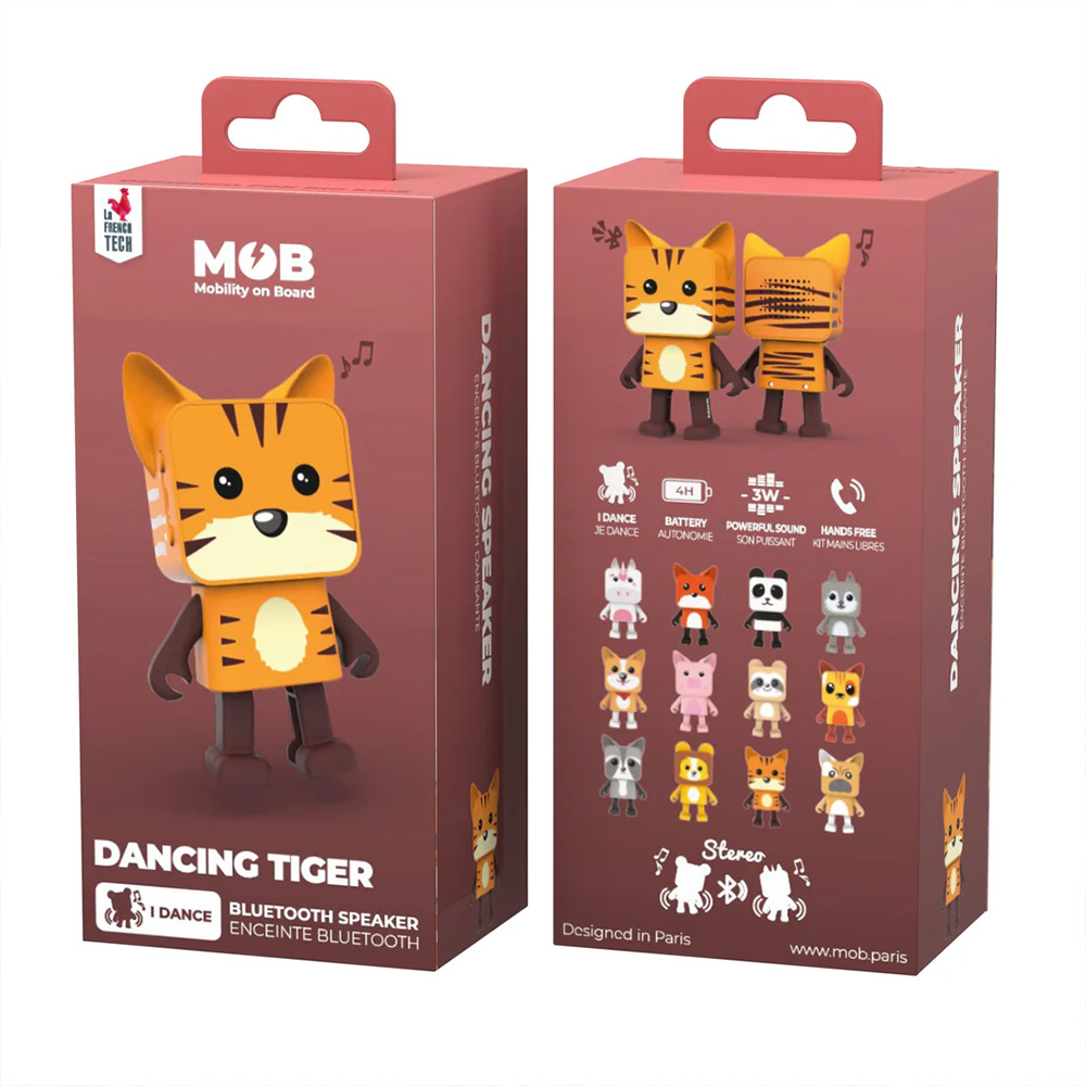 Mini boxa portabila - Dancing Animals - Tiger | MOB - 4 | YEO