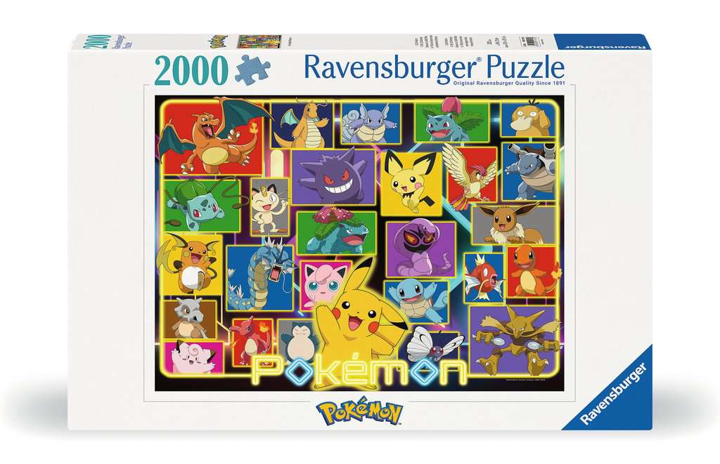 Puzzle 2000 piese - Pokemon - Luminous Pokemon | Ravensburger
