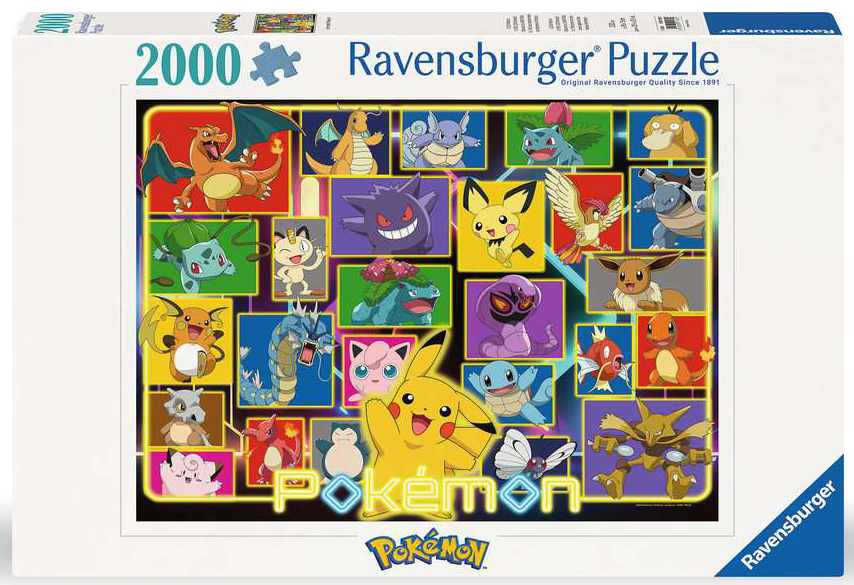 Puzzle 2000 piese - Pokemon - Luminous Pokemon | Ravensburger