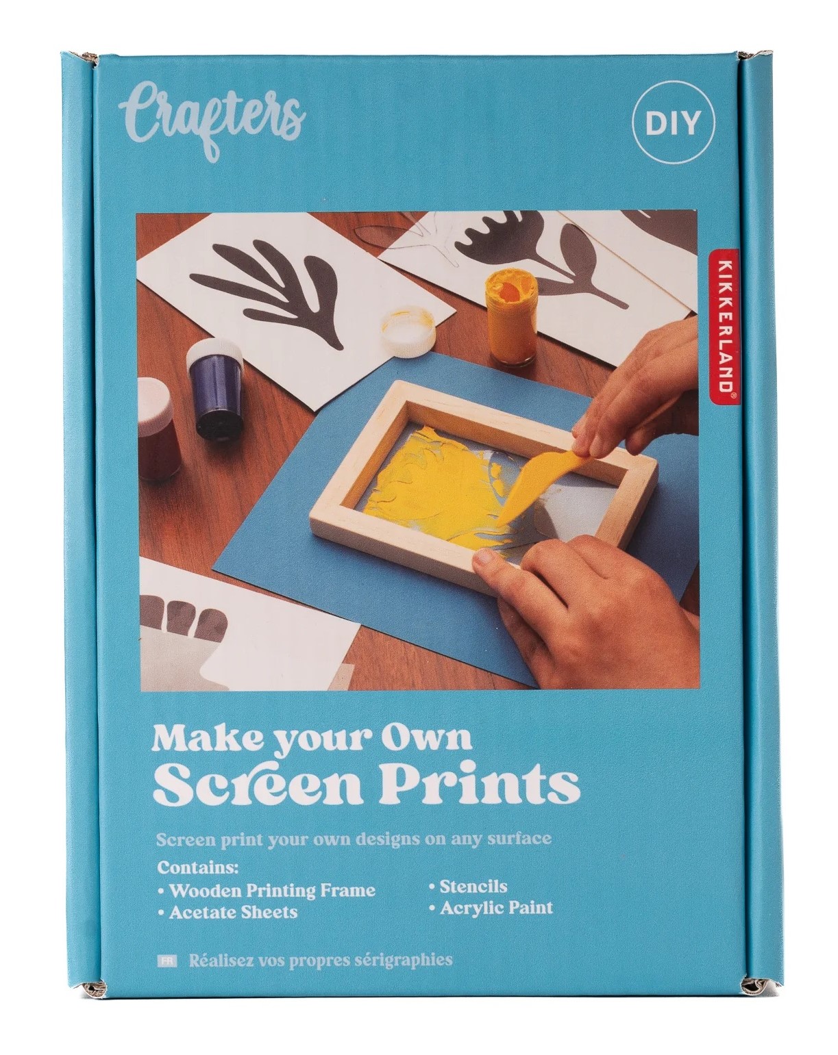 Kit serigrafie - Crafters - Make Your Own Screen Prints | Kikkerland - 3 | YEO