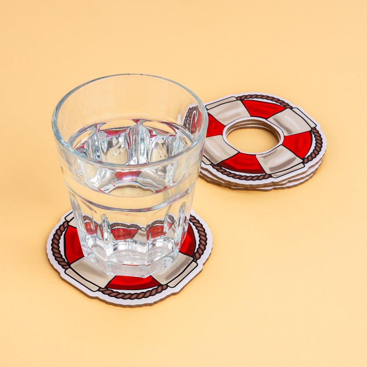 Suport pahar - Colac de salvare | Kikkerland