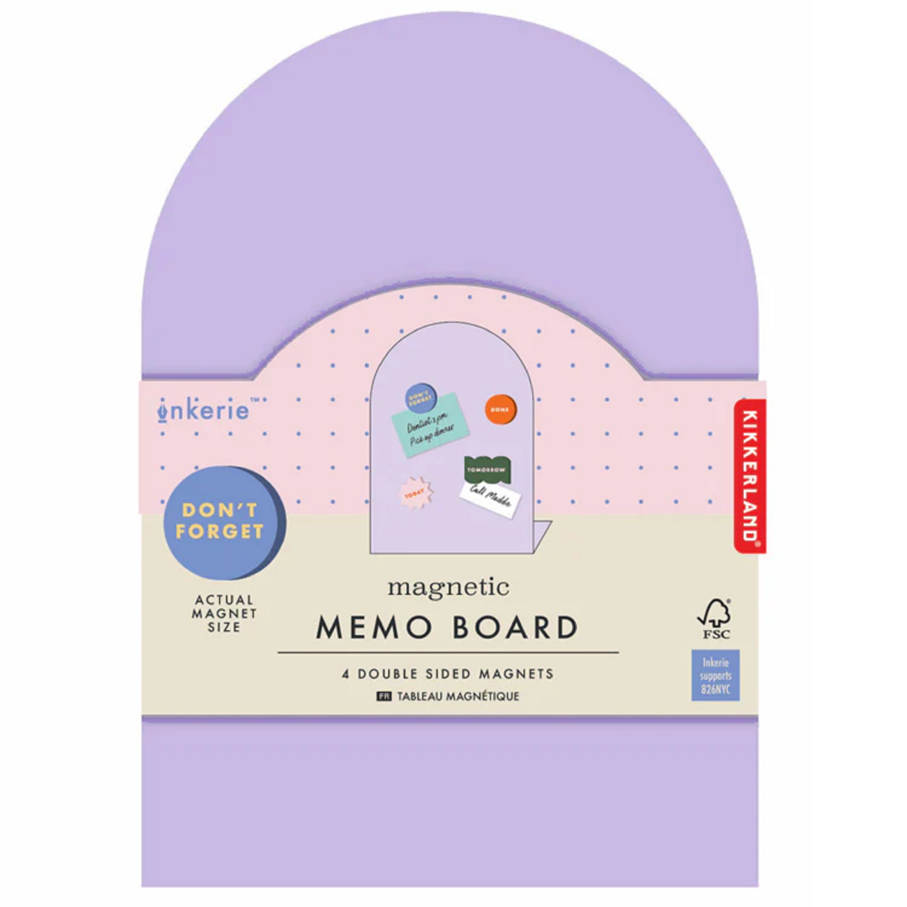 Placa magnetica - Memo board - Violet | Kikkerland - 1 | YEO