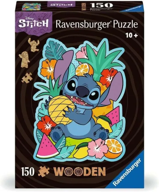 Puzzle din lemn 150 piese - Disney - Lilo & Stitch - Sticht | Ravensburger