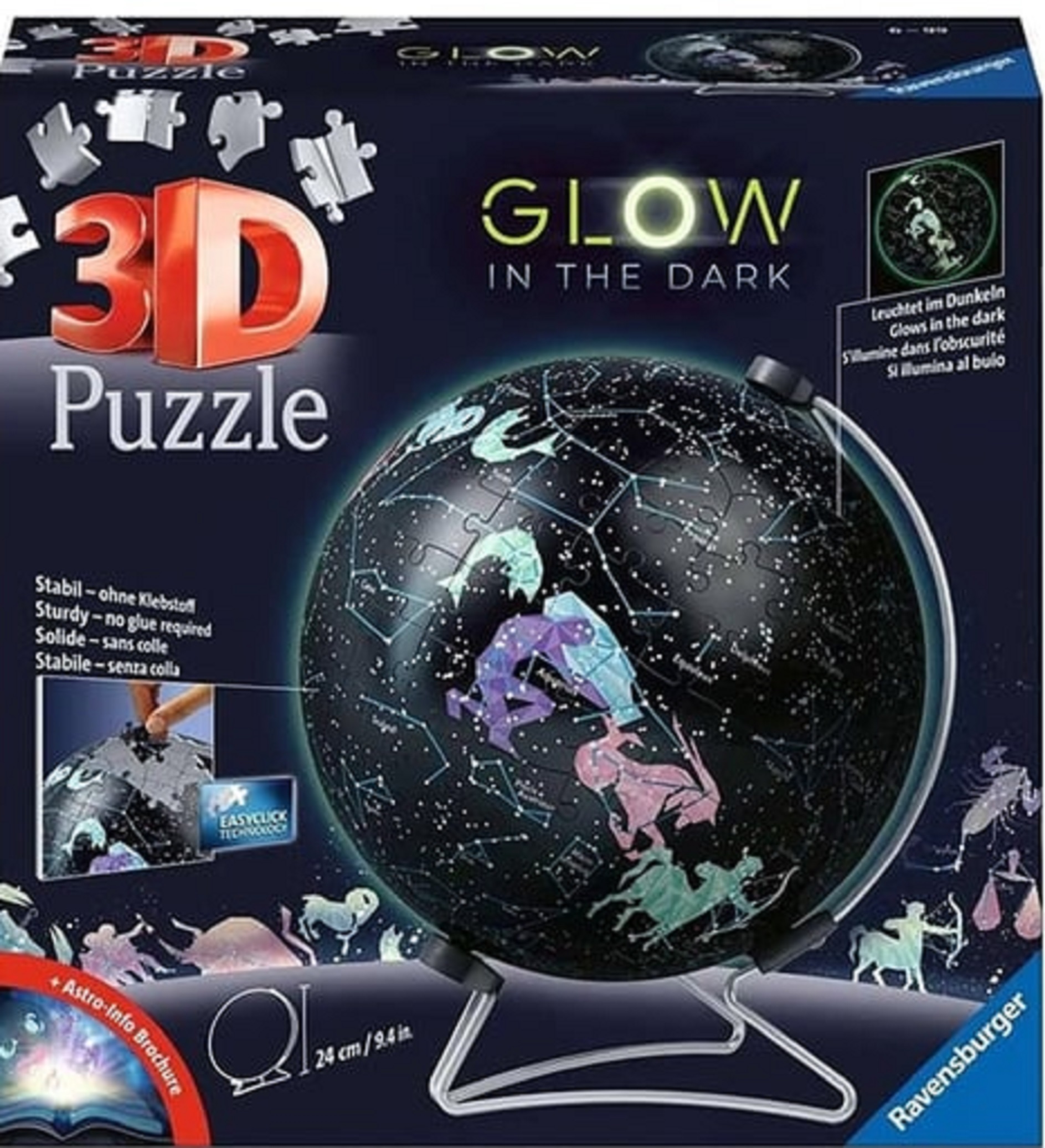 Puzzle 3D - Glow in the Dark - Glob | Ravensburger - 1 | YEO