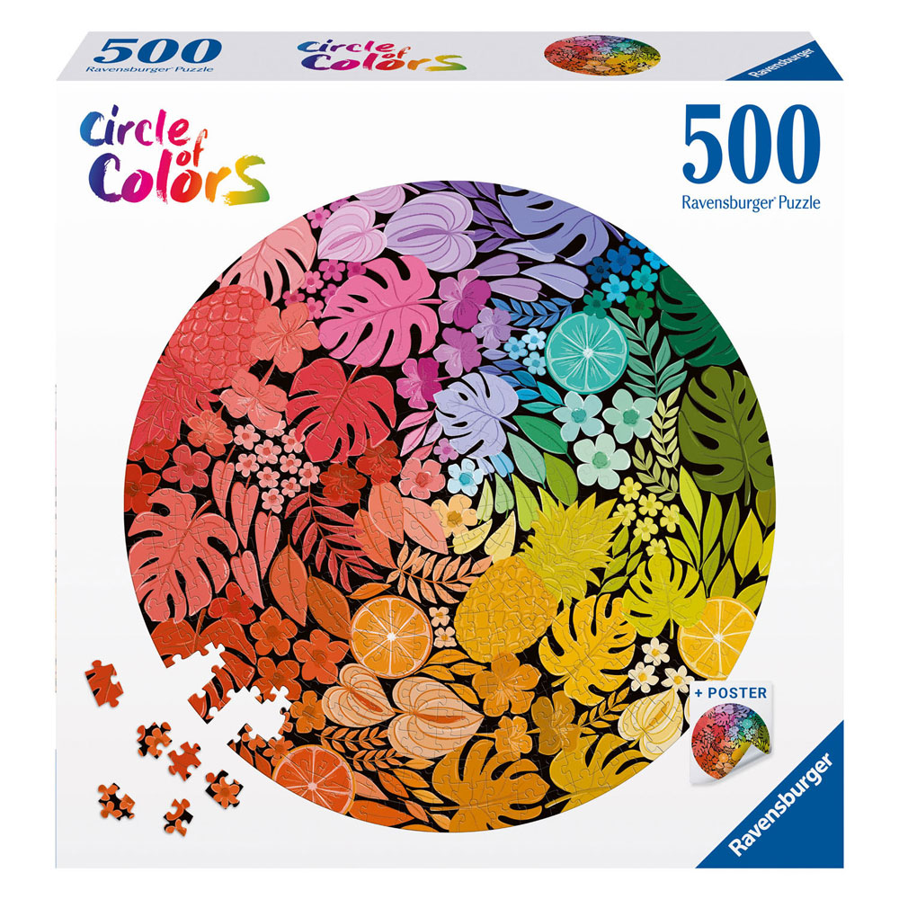 Puzzle 500 piese - Circle of Colors - Cerc tropical | Ravensburger - 1 | YEO