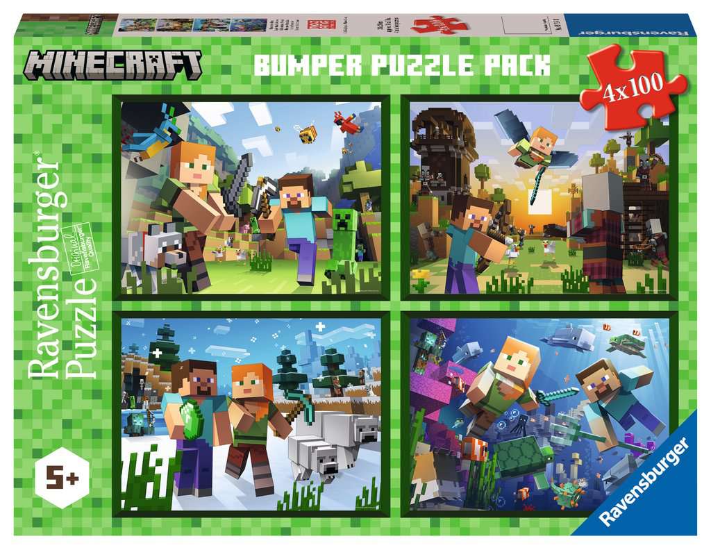 Puzzle 4 in 1 - Minecraft | Ravensburger