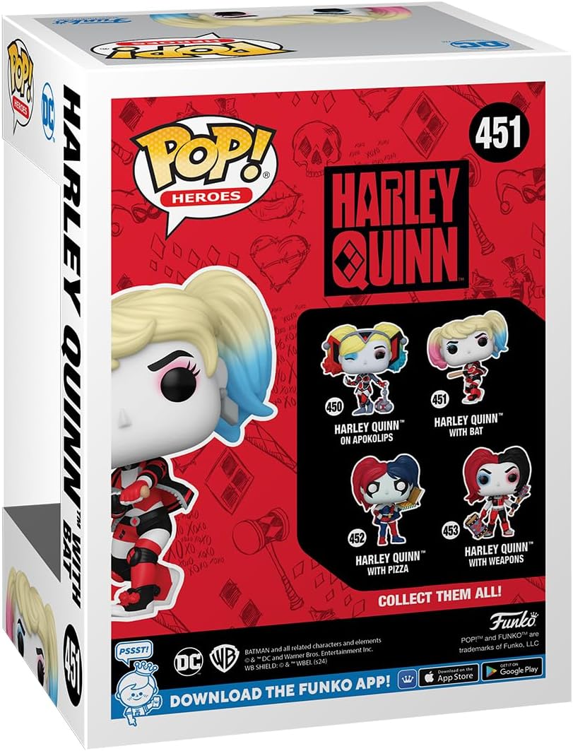 Figurina - Pop! Heroes - Harley Quinn with Bat | Funko - 1 | YEO