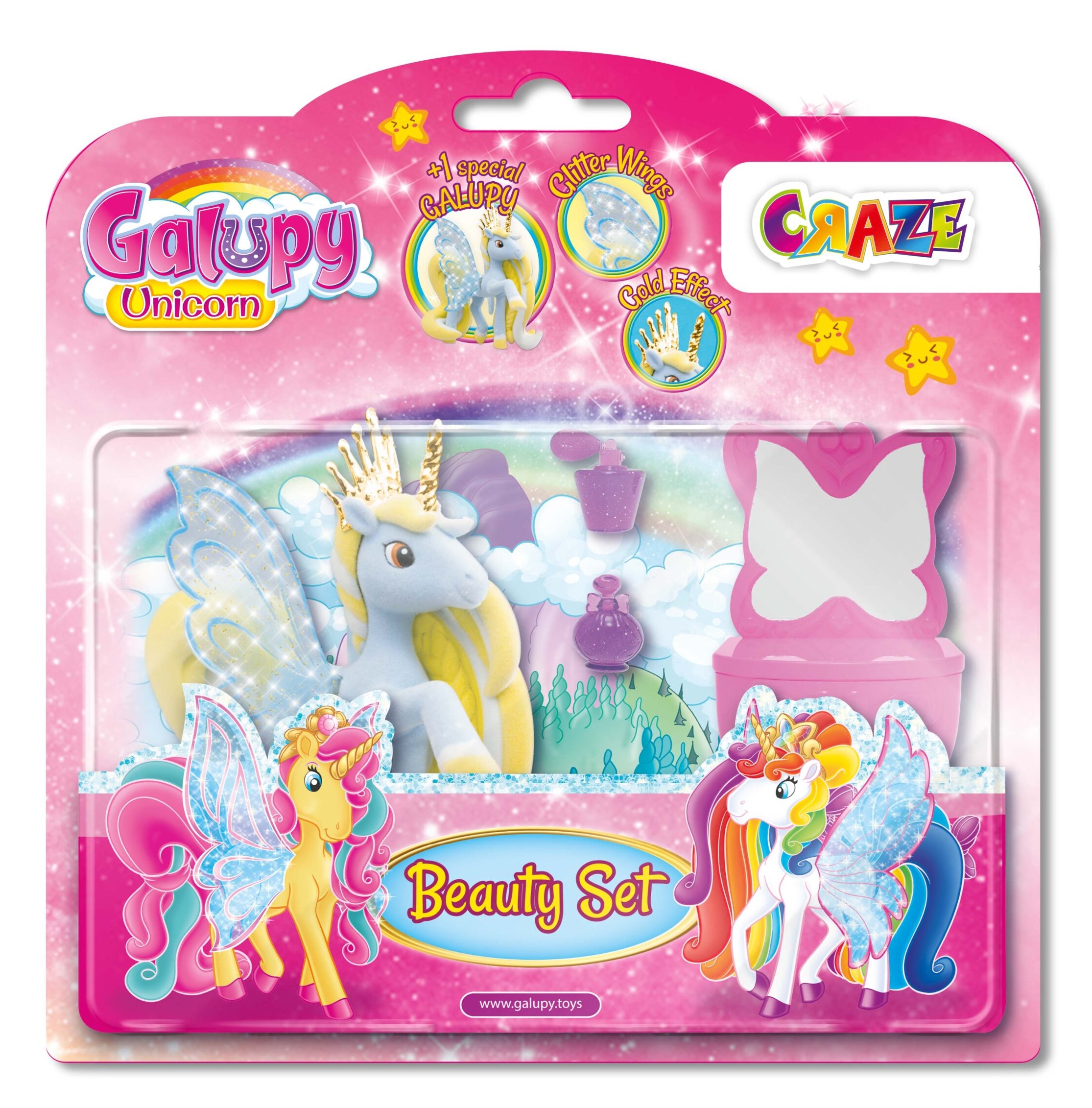 Set figurina cu accesorii - Galupy - Beauty Set - Unicorn | Craze - 3 | YEO