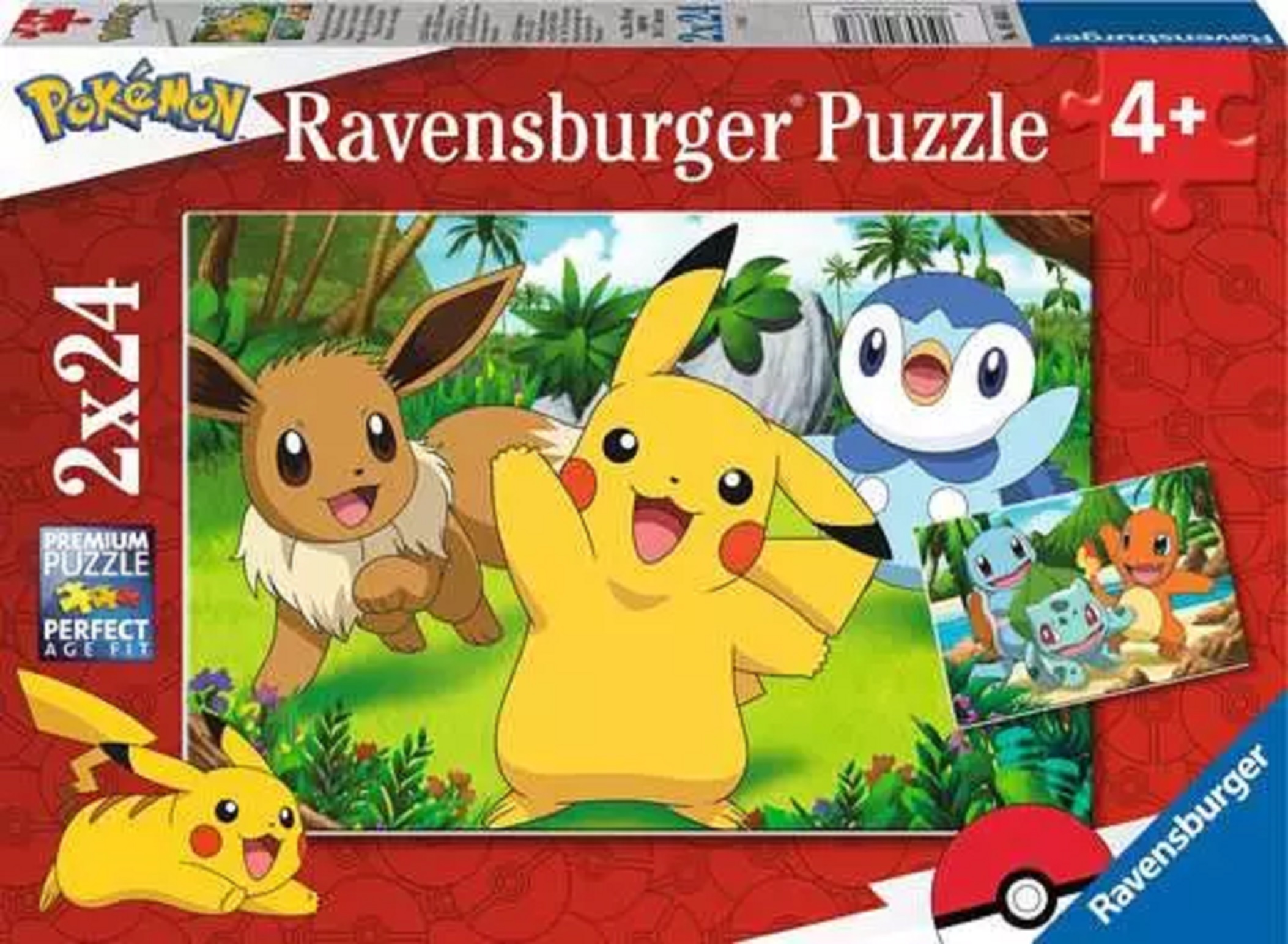 Puzzle 2 X 24 piese - Pokemon | Ravensburger