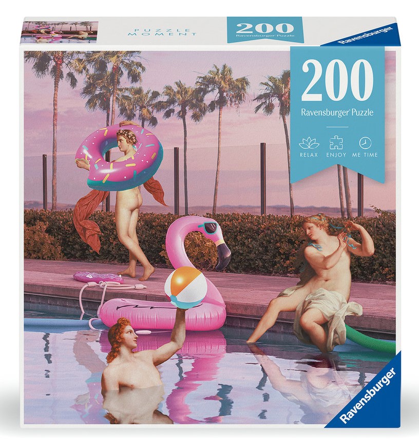 Puzzle 200 piese - Femei la piscina | Ravensburger - 1